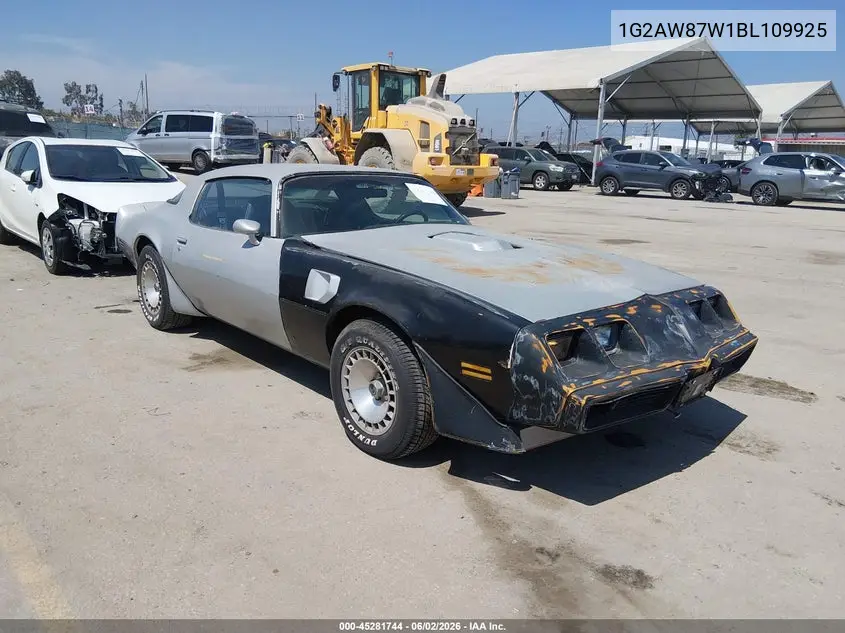 1981 Pontiac Firebird Trans Am VIN: 1G2AW87W1BL109925 Lot: 45281744