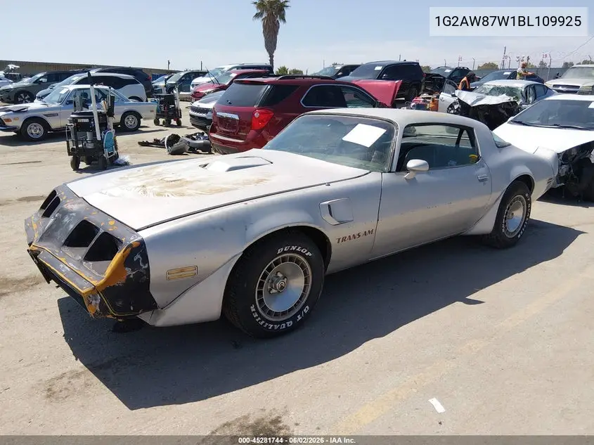 1981 Pontiac Firebird Trans Am VIN: 1G2AW87W1BL109925 Lot: 45281744