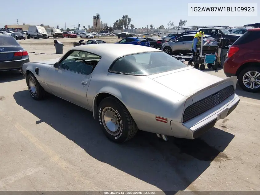 1981 Pontiac Firebird Trans Am VIN: 1G2AW87W1BL109925 Lot: 45281744