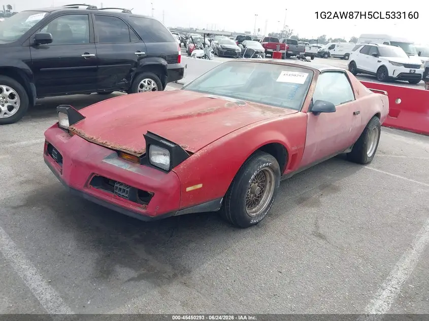 1982 Pontiac Firebird Trans Am VIN: 1G2AW87H5CL533160 Lot: 45450293