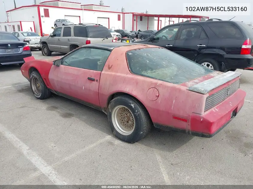 1982 Pontiac Firebird Trans Am VIN: 1G2AW87H5CL533160 Lot: 45450293