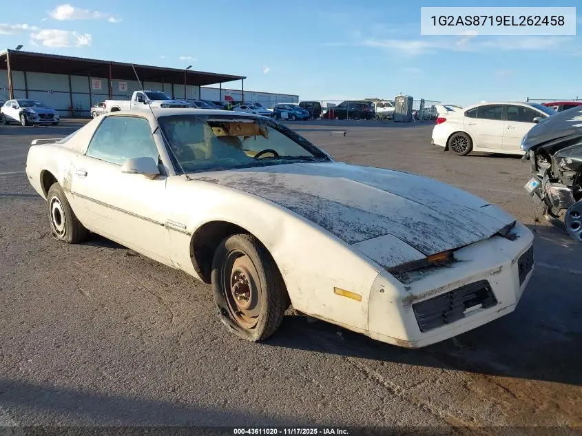 1984 Pontiac Firebird VIN: 1G2AS8719EL262458 Lot: 43611020