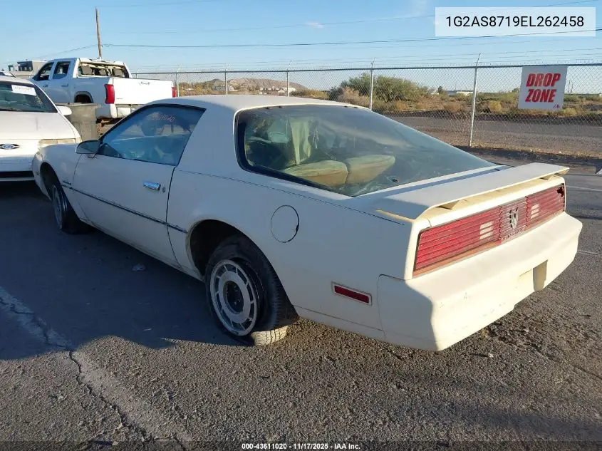 1984 Pontiac Firebird VIN: 1G2AS8719EL262458 Lot: 43611020
