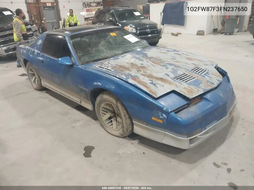 1985 Pontiac Firebird Trans Am VIN: 1G2FW87F3FN237650 Lot: 45067345