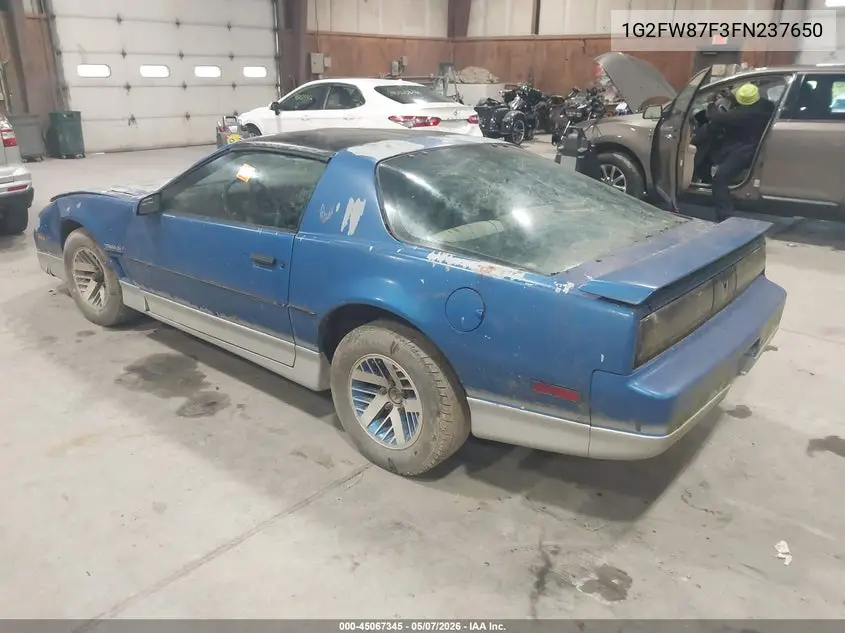 1985 Pontiac Firebird Trans Am VIN: 1G2FW87F3FN237650 Lot: 45067345