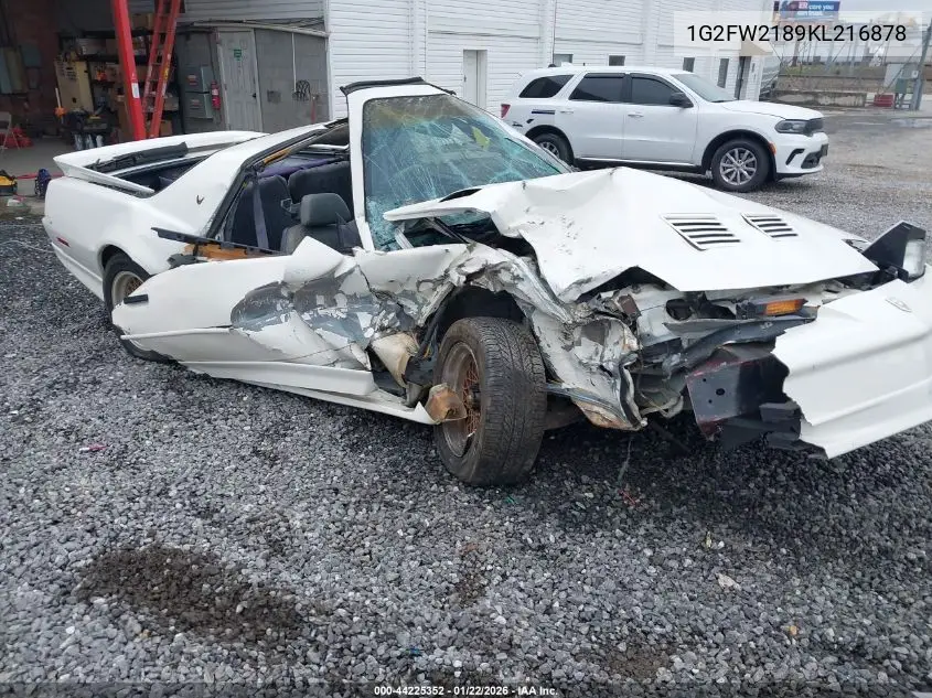 1989 Pontiac Firebird Trans Am/Gta VIN: 1G2FW2189KL216878 Lot: 44225352