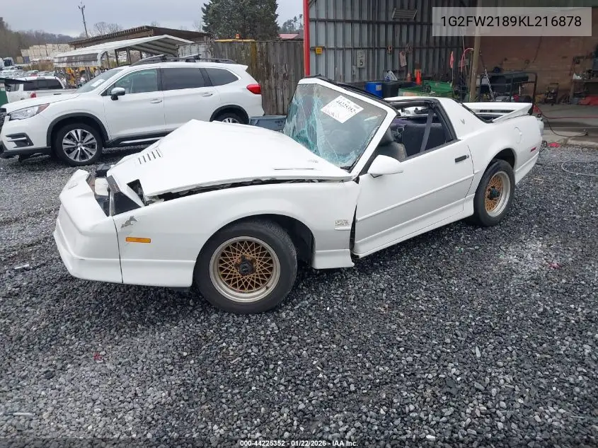 1989 Pontiac Firebird Trans Am/Gta VIN: 1G2FW2189KL216878 Lot: 44225352
