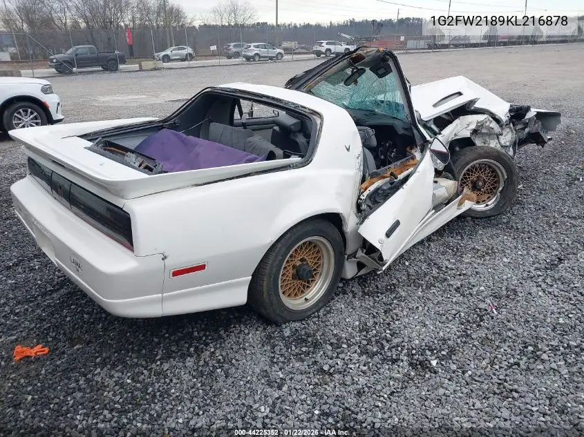 1989 Pontiac Firebird Trans Am/Gta VIN: 1G2FW2189KL216878 Lot: 44225352