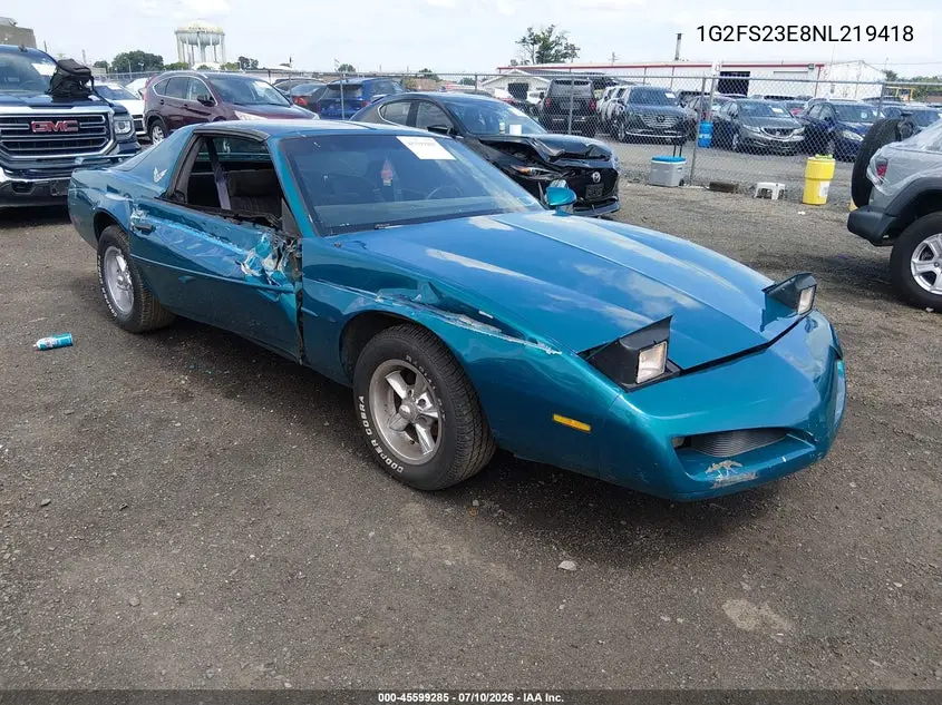 1992 Pontiac Firebird Formula VIN: 1G2FS23E8NL219418 Lot: 45599285