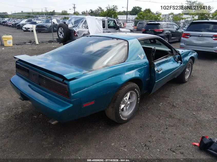 1992 Pontiac Firebird Formula VIN: 1G2FS23E8NL219418 Lot: 45599285