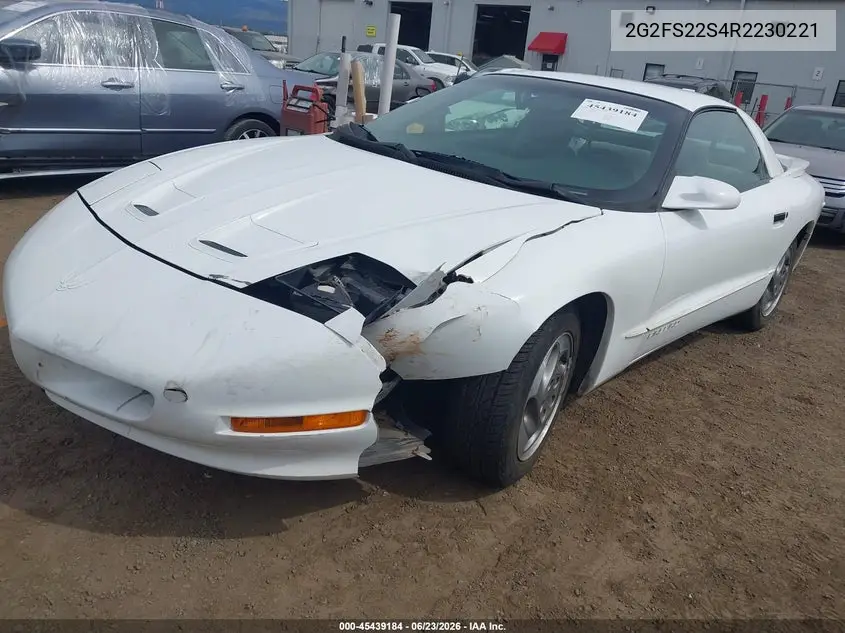 1994 Pontiac Firebird VIN: 2G2FS22S4R2230221 Lot: 45439184