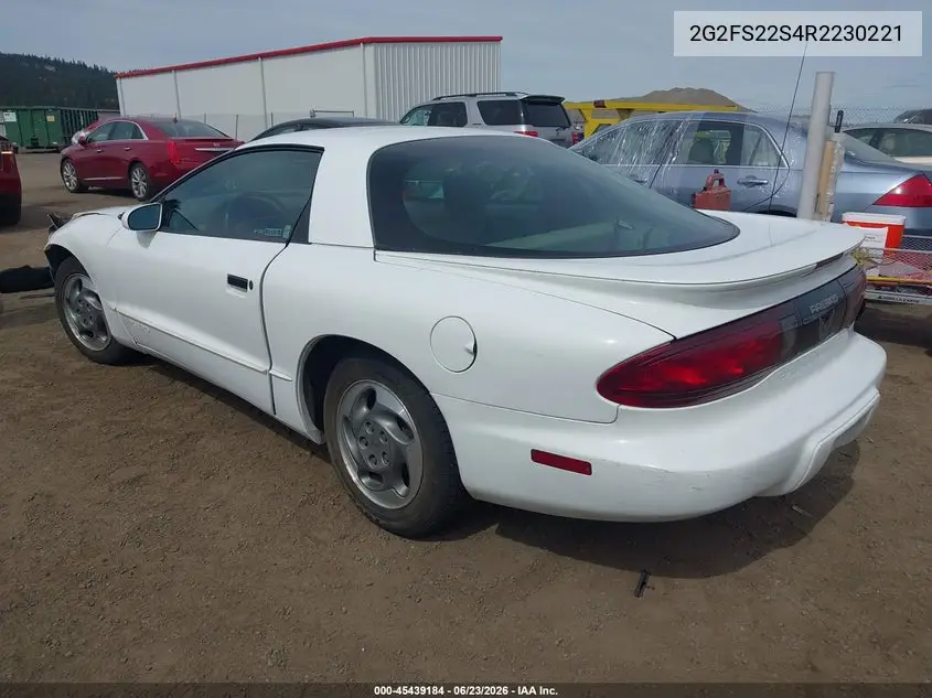 1994 Pontiac Firebird VIN: 2G2FS22S4R2230221 Lot: 45439184