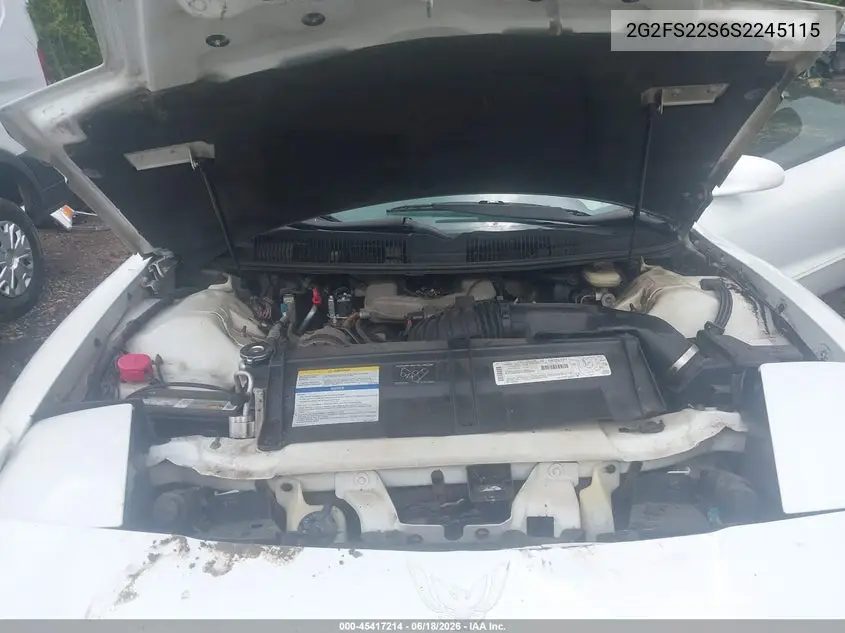 1995 Pontiac Firebird VIN: 2G2FS22S6S2245115 Lot: 45417214
