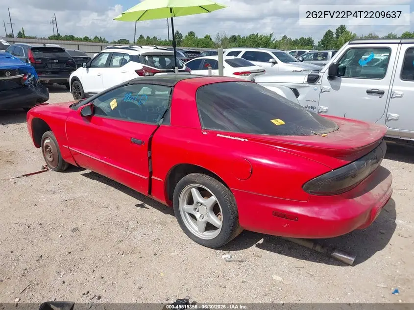 1996 Pontiac Firebird Formula/Trans Am VIN: 2G2FV22P4T2209637 Lot: 45515356