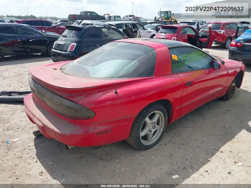1996 Pontiac Firebird Formula/Trans Am VIN: 2G2FV22P4T2209637 Lot: 45515356