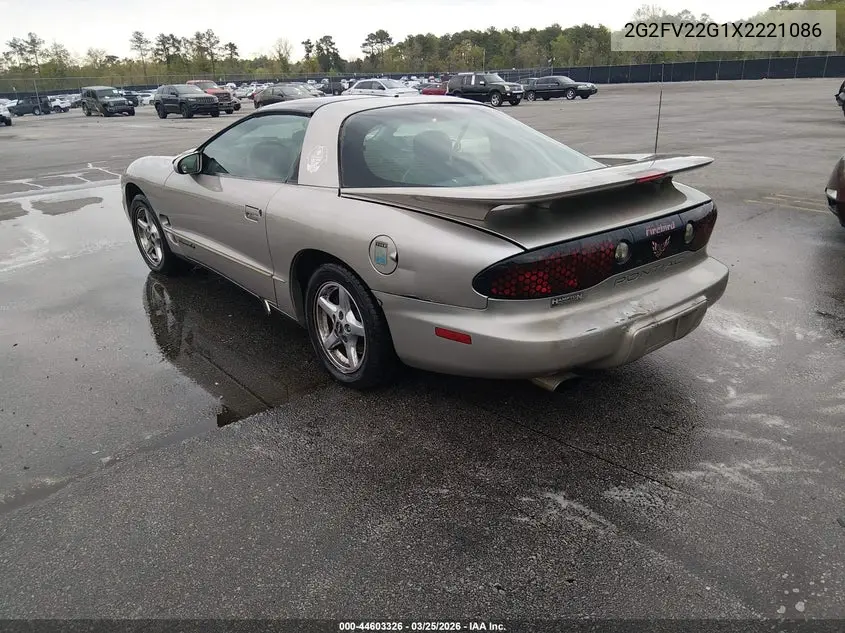 1999 Pontiac Firebird Formula VIN: 2G2FV22G1X2221086 Lot: 44603326