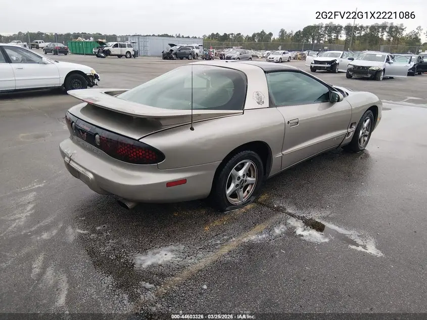 1999 Pontiac Firebird Formula VIN: 2G2FV22G1X2221086 Lot: 44603326
