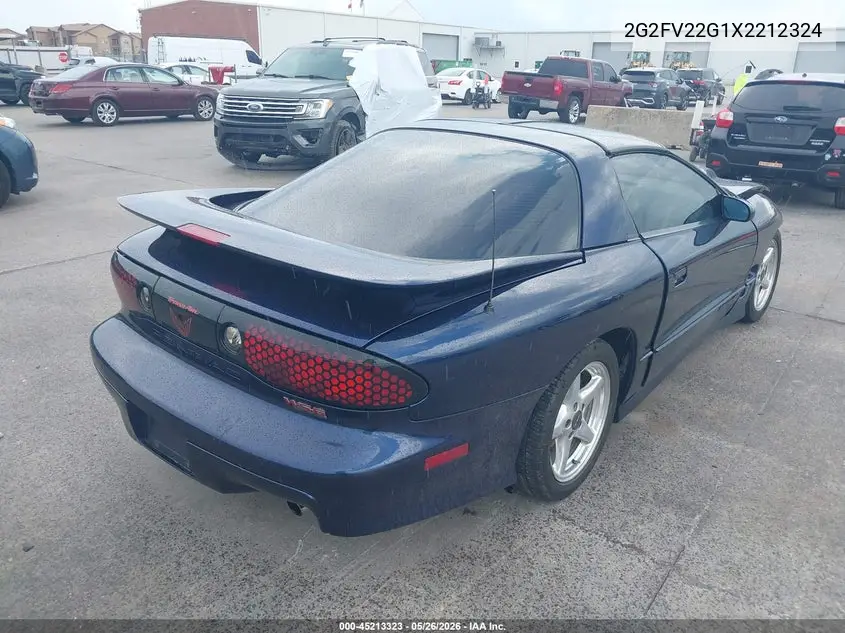 1999 Pontiac Firebird Trans Am VIN: 2G2FV22G1X2212324 Lot: 45213323