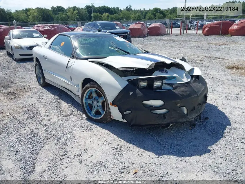 1999 Pontiac Firebird Trans Am VIN: 2G2FV22G2X2219184 Lot: 45292524