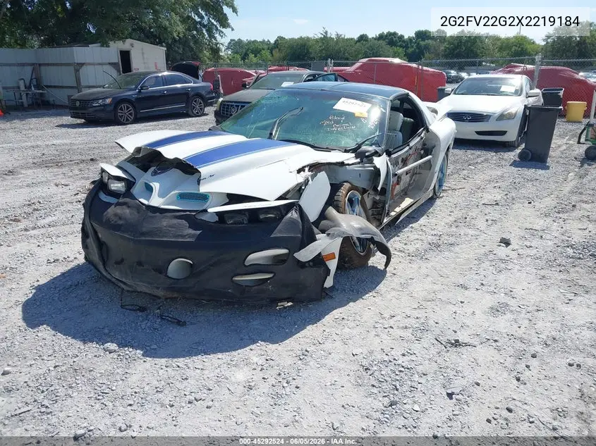 1999 Pontiac Firebird Trans Am VIN: 2G2FV22G2X2219184 Lot: 45292524