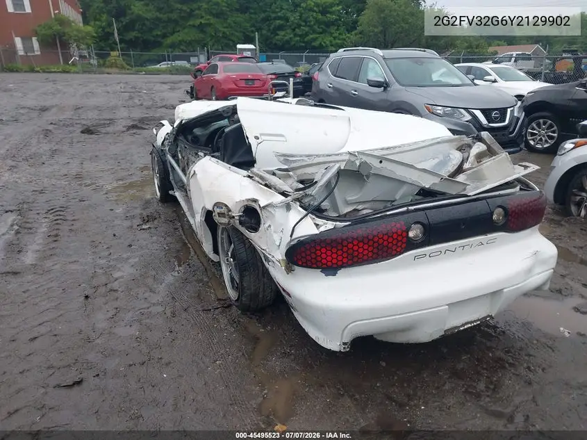 2000 Pontiac Firebird Trans Am VIN: 2G2FV32G6Y2129902 Lot: 45495523