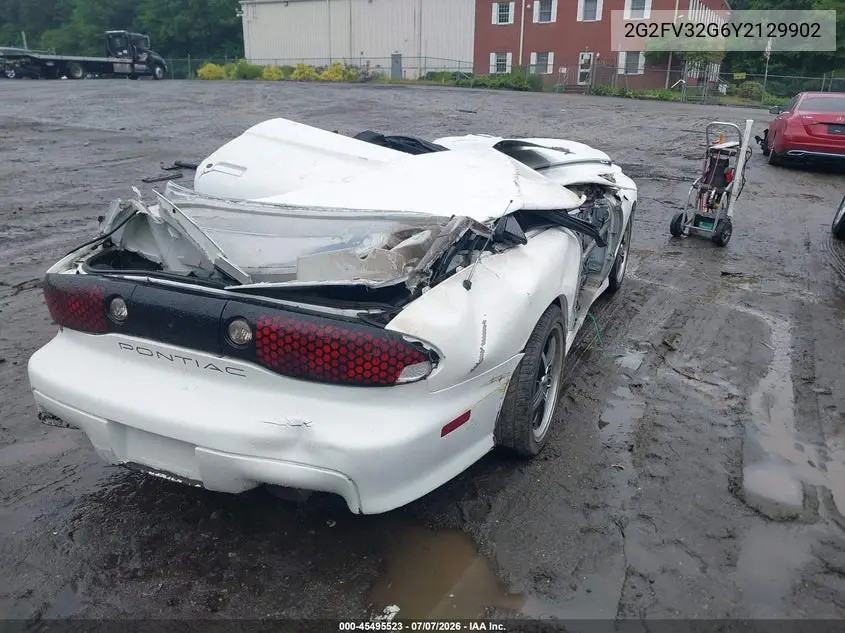 2000 Pontiac Firebird Trans Am VIN: 2G2FV32G6Y2129902 Lot: 45495523