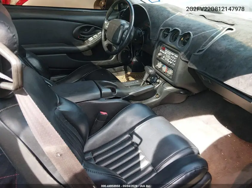 2001 Pontiac Firebird Trans Am VIN: 2G2FV22G812147978 Lot: 44958958
