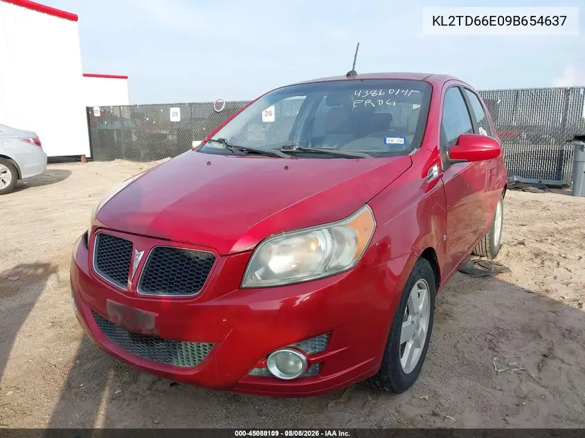 2009 Pontiac G3 VIN: KL2TD66E09B654637 Lot: 45088109