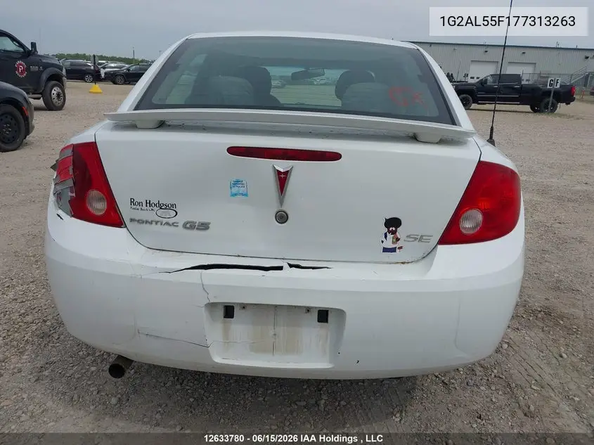2007 Pontiac G5 Se VIN: 1G2AL55F177313263 Lot: 12633780