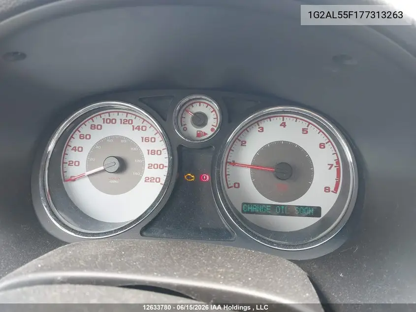 2007 Pontiac G5 Se VIN: 1G2AL55F177313263 Lot: 12633780