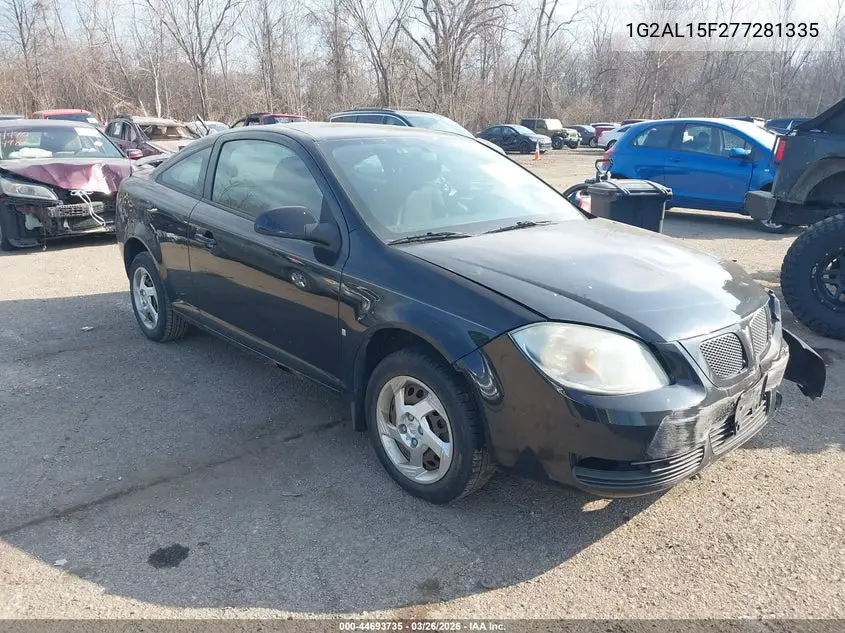 2007 Pontiac G5 VIN: 1G2AL15F277281335 Lot: 44693735