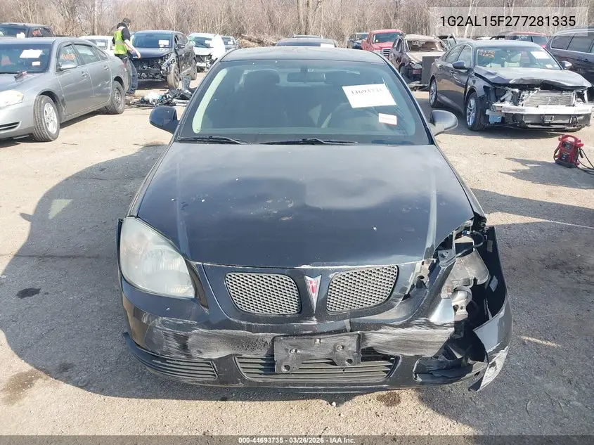 2007 Pontiac G5 VIN: 1G2AL15F277281335 Lot: 44693735