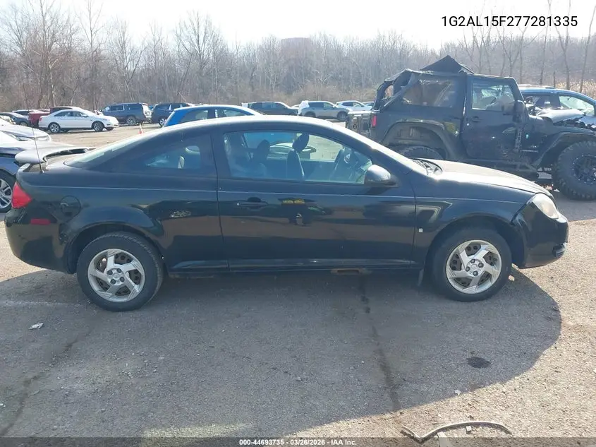 2007 Pontiac G5 VIN: 1G2AL15F277281335 Lot: 44693735
