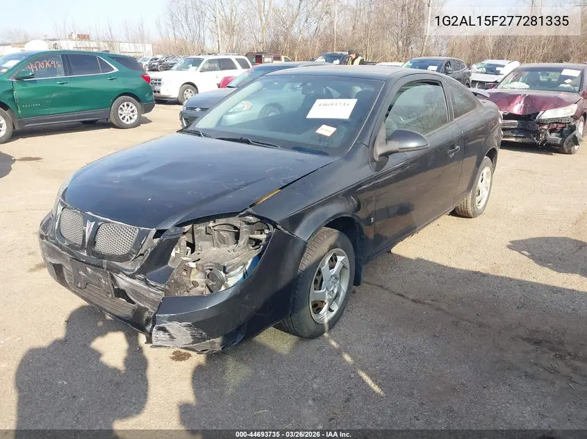 2007 Pontiac G5 VIN: 1G2AL15F277281335 Lot: 44693735