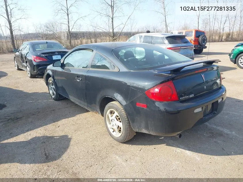 2007 Pontiac G5 VIN: 1G2AL15F277281335 Lot: 44693735