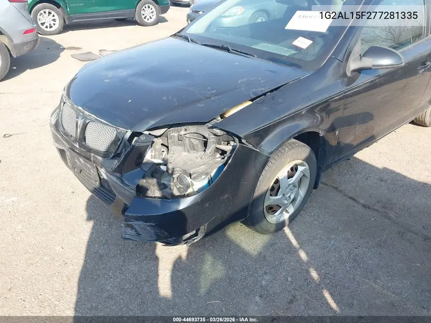 2007 Pontiac G5 VIN: 1G2AL15F277281335 Lot: 44693735