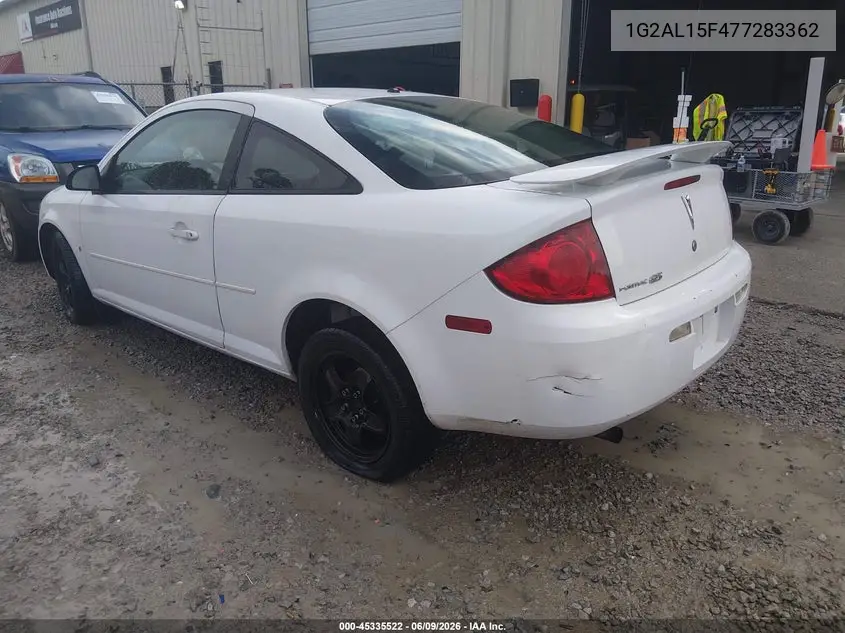 2007 Pontiac G5 VIN: 1G2AL15F477283362 Lot: 45335522