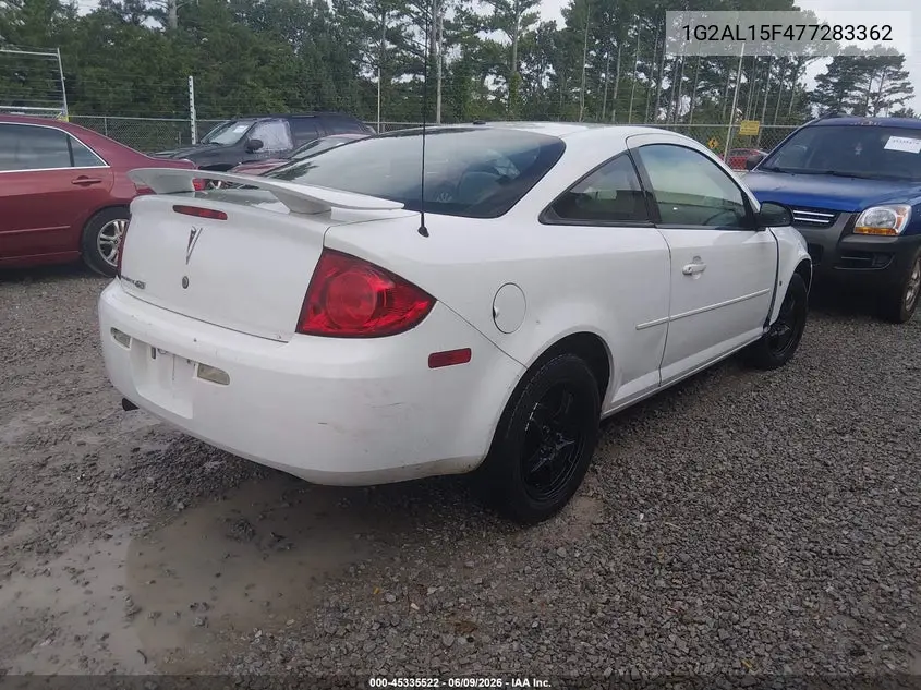 2007 Pontiac G5 VIN: 1G2AL15F477283362 Lot: 45335522