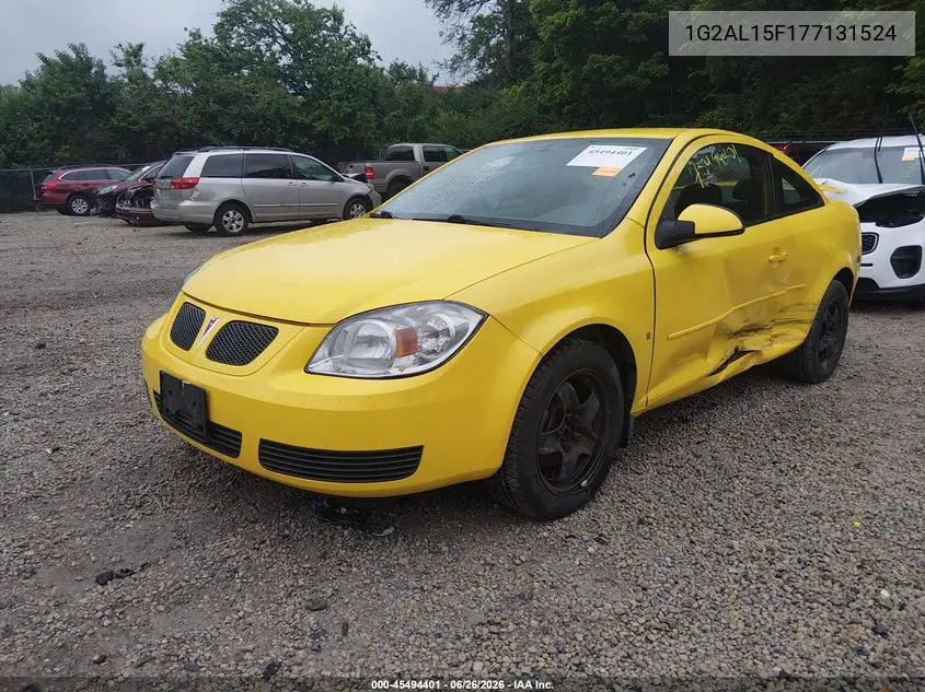 2007 Pontiac G5 VIN: 1G2AL15F177131524 Lot: 45494401