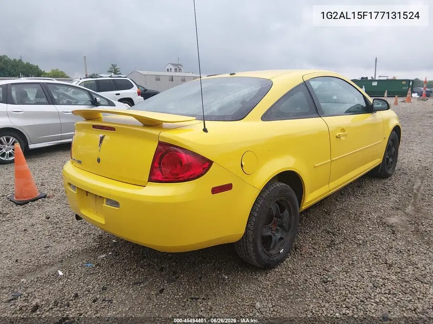 2007 Pontiac G5 VIN: 1G2AL15F177131524 Lot: 45494401