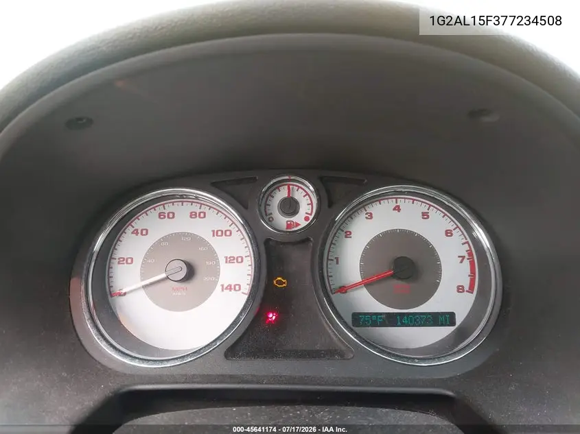 2007 Pontiac G5 VIN: 1G2AL15F377234508 Lot: 45641174