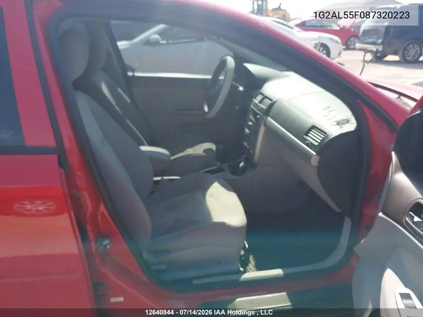 2008 Pontiac G5 VIN: 1G2AL55F087320223 Lot: 12640844