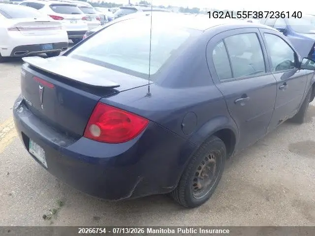2008 Pontiac G5 VIN: 1G2AL55F387236140 Lot: 20266754