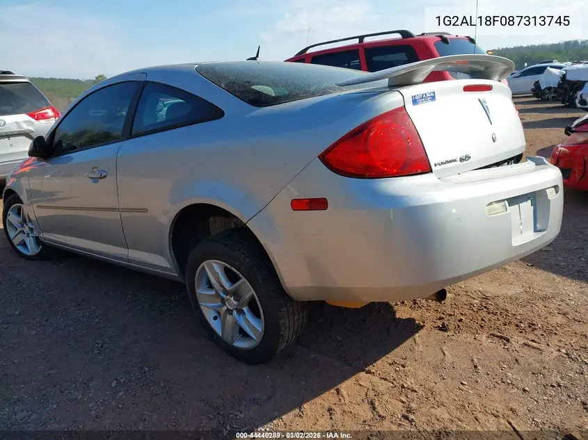 2008 Pontiac G5 VIN: 1G2AL18F087313745 Lot: 44440289