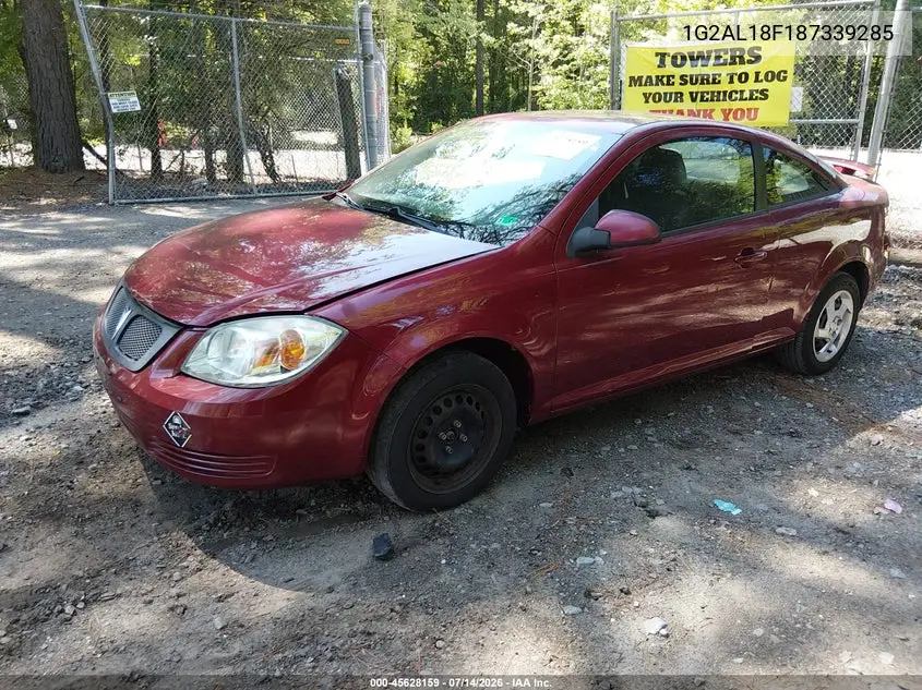 2008 Pontiac G5 VIN: 1G2AL18F187339285 Lot: 45628159