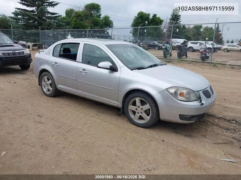 2009 Pontiac G5 Se VIN: 1G2AS58H897115959 Lot: 30091960