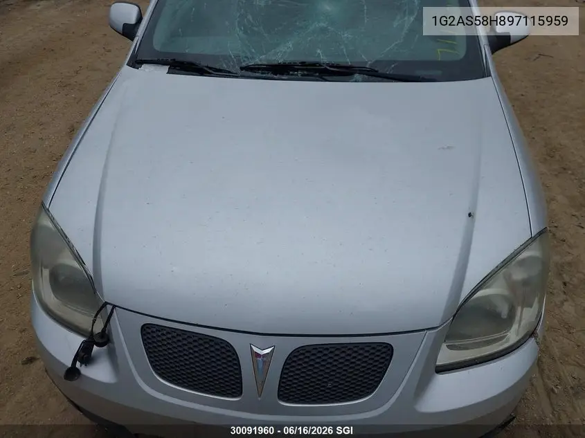 2009 Pontiac G5 Se VIN: 1G2AS58H897115959 Lot: 30091960