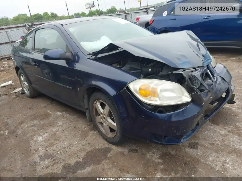 2009 Pontiac G5 VIN: 1G2AS18H497242670 Lot: 44929143