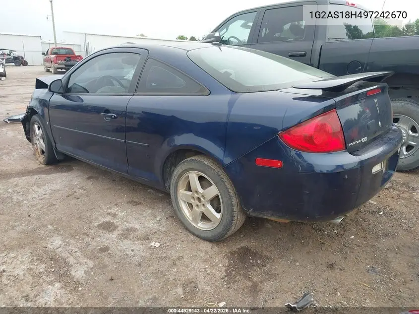 2009 Pontiac G5 VIN: 1G2AS18H497242670 Lot: 44929143