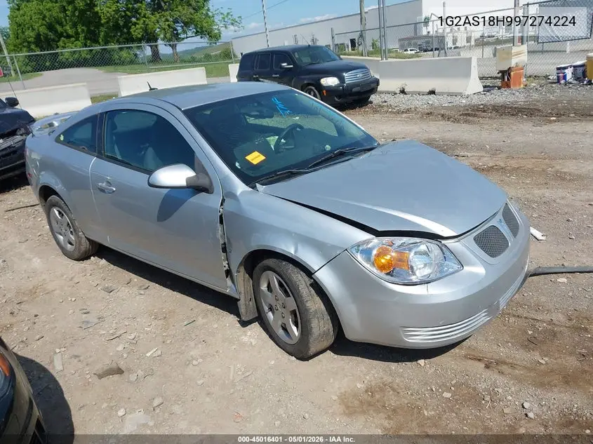 2009 Pontiac G5 VIN: 1G2AS18H997274224 Lot: 45016401